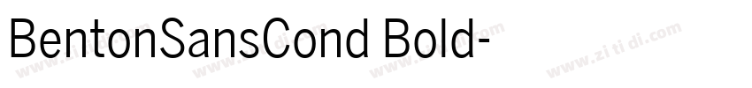 BentonSansCond Bold字体转换